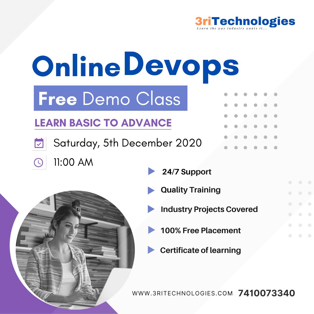 3RITechnologies's tweet image. FREE LIVE WEBINAR
Want to learn #DevOps Online?
Learn DevOps at an affordable fee along with a chance to work on an industry-based project
Get your seat booked for DEMO at 3RI Technologies
visit zcu.io/6c7B
Call 7410073340
#devopstraining #onlinedevops #onlinelearning
