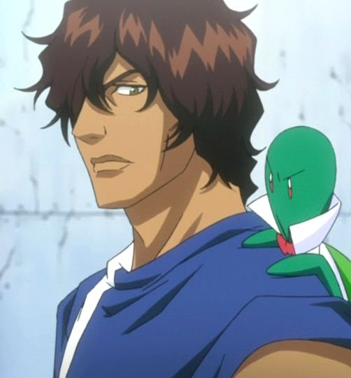 LATINO: Male examples1. Yasutora Sado, BLEACH (half-Mexican, half Okinawan)2. Leo de la Iglecia, Yuri on Ice 3. Carlos Rivera, Ashita no Joe