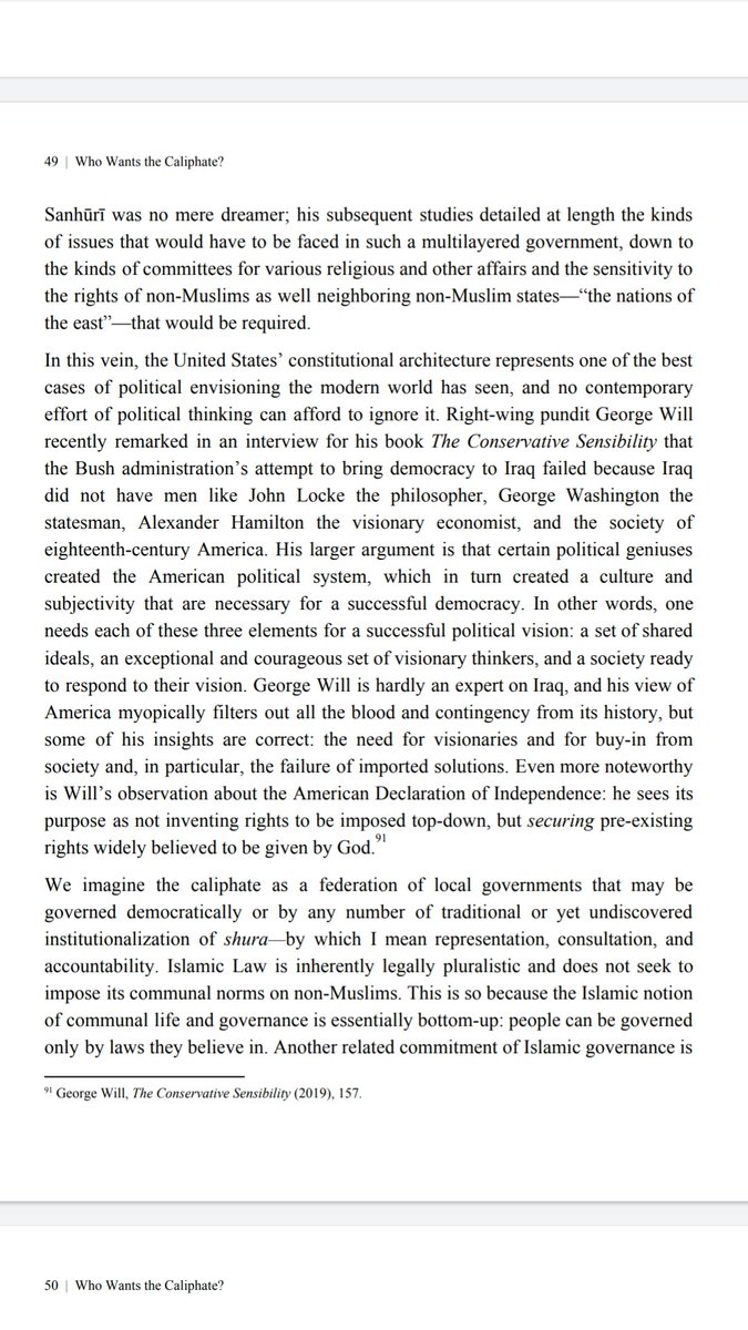 To be honest with I am inclined to agree. I do not like the monarchist models of the yore and frankly speaking neither did the scholars. They settled for the least worst possible model that was available and made the best of it.While Federalism has its issues—