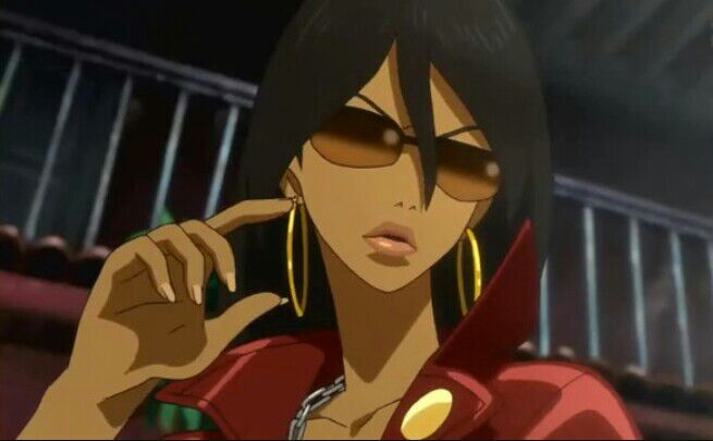 LATINA: Female examples 1. Nadie, El Cazador2. Michiko Malandro, Hachiko to Michiko 3. Lala Gonzales, School Rumble 4. Roberta, Black Lagoon (a pale-skinned example)