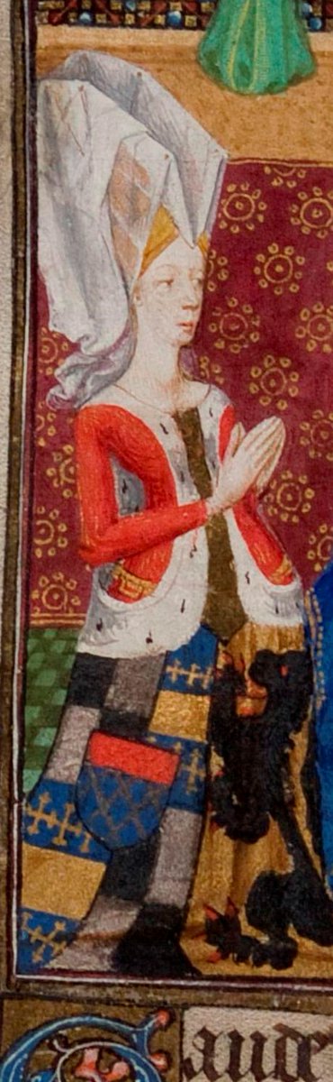 Lord Hoo's wife Eleanor Welles is also depicted in the manuscript.