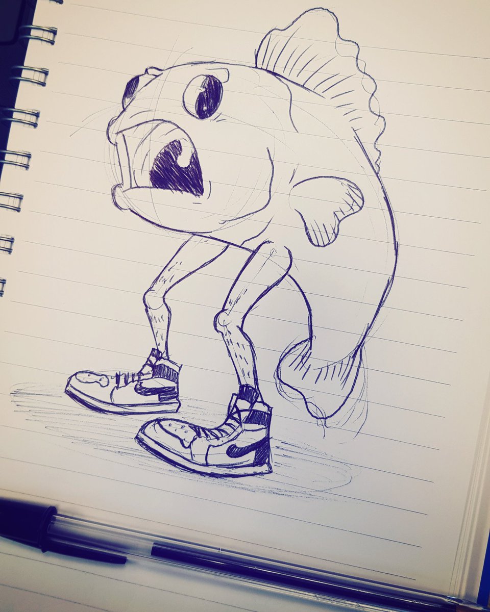 DoddyThat's tweet photo. 🐟🏀

Sketches are getting weirder...

-
#sketch #sketchbook #illustration #art #ArtistOnTwitter #design #Artworks @FromHappyRock @BrookeRegalado7 @jamesloymartin @MatRoff https://t.co/qQwGety4Ji