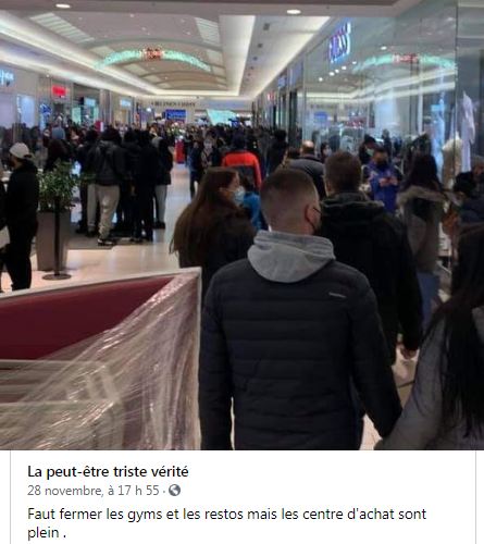 @kurosawa666 @AndreAr94310915 Il y a ce genre de photo qui a circulé sur les réseaux sociaux pour appuyer la réouverture des commerces. Comme notre Legault ne comprend rien ni du cul ni de la tête, il en a conclu qu'il lui fallait restreindre le nombre de clients dans les commerces et centres d'achats. https://t.co/lCqIjp3CqN