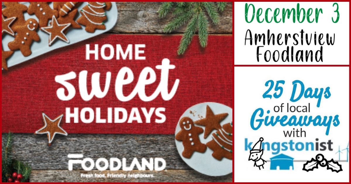 25 Days of Local Giveaways continues! Today, we're giving away a $50 gift certificate to Amherstview Foodland!

To enter:
1) Share this post
2) Follow us here and like Amherstview Foodland on Facebook ( facebook.com/Amherstview-Fo… )

We'll pick the winner tomorrow, good luck!