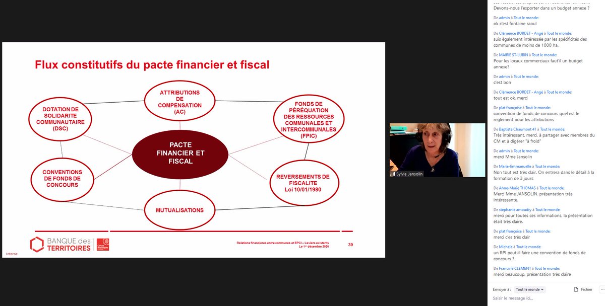 Mairie2000's tweet photo. #universitesdesmaires #UM2020 Une nouvelle visio pour les maires du Loir et Cher. Cette fois une initiation aux finances locales assurée avec brio par Sylvie Jansolin @BanqueDesTerr @TerrConseils comme en attestent les commentaires https://t.co/sJfpx2L5m6