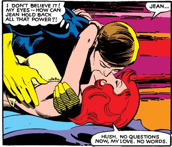 She even shooshes him in a condescending manner (“hush”) and tells him to (very politely) shut up and kiss her. In all of this, the scene makes it abundantly clear that Jean is in control; Jean has the power in this situation. 8/9
