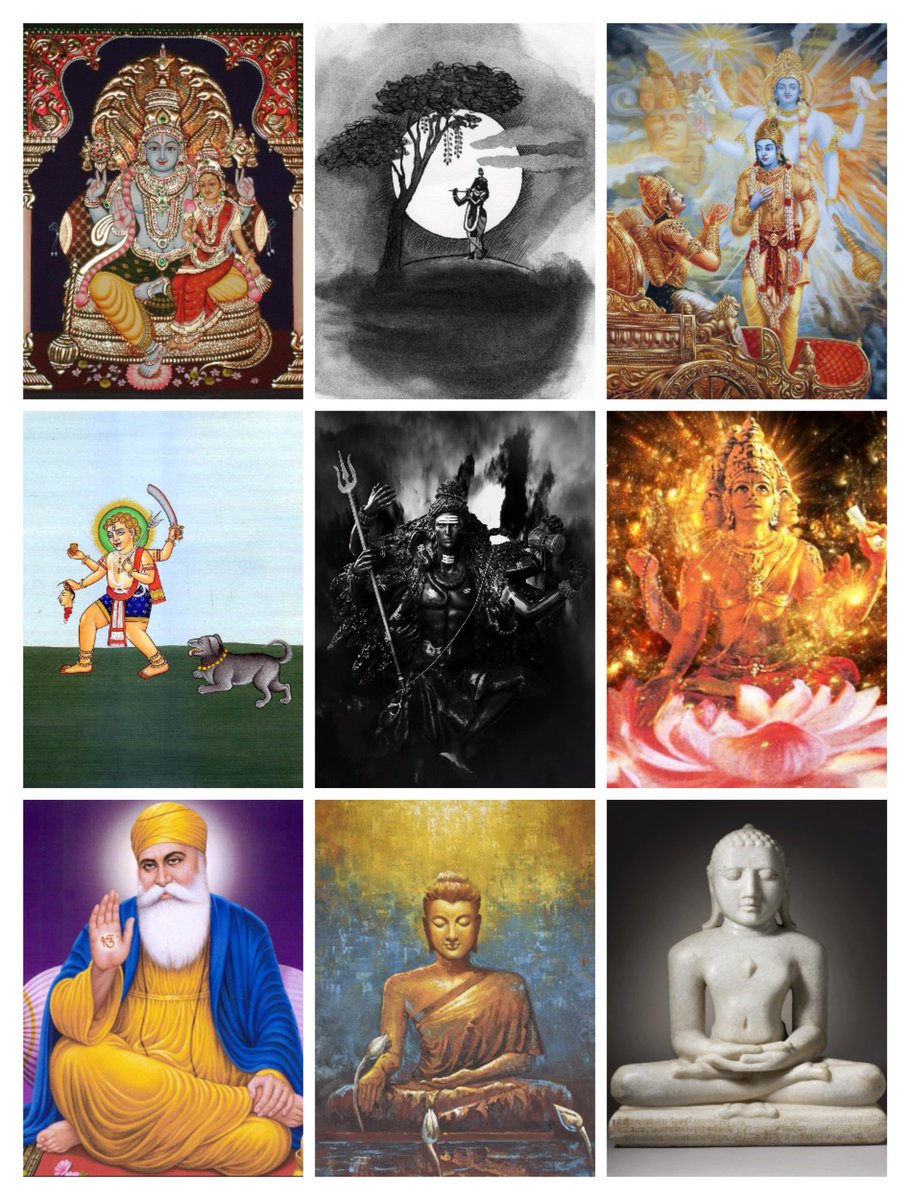 divine knowledge & accepted Lord as their (Istha/Ista) in various sizes; as stated in various Purana-Scriptures. The Vaishnavas consider him as ShreeKrishna or ShreeVishnu. The Shaktas & Shaivas as MahaBhairab & MahaKal. The Jains as Rishabhanatha & the Buddhists as Tathagata....