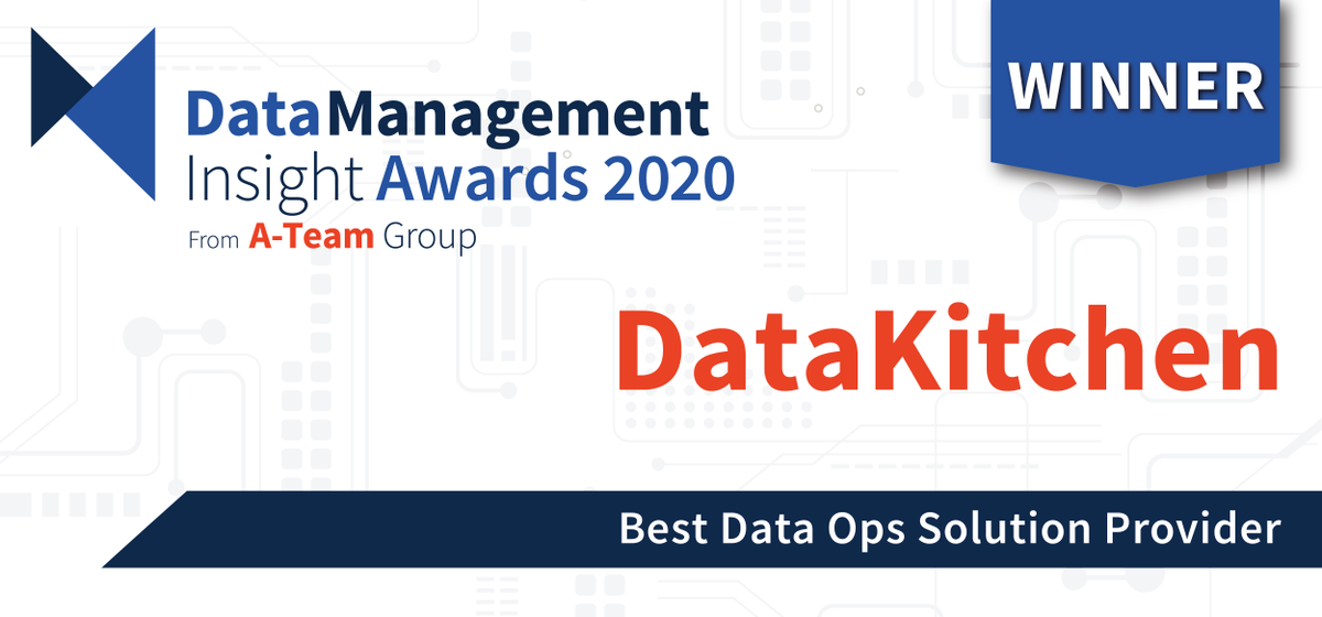 datakitchen_io's tweet photo. @datakitchen_io's proud to receive an @ATeamInsight @DataMgmtInsight 2020 Award for Best DataOps Solution Provider! 🔢🏆🥇
Congrats to all the amazing data solutions providers!
#DataKitchen #DataOps #DataTools
https://t.co/ZsWXK69eBg https://t.co/eJnKLxK539