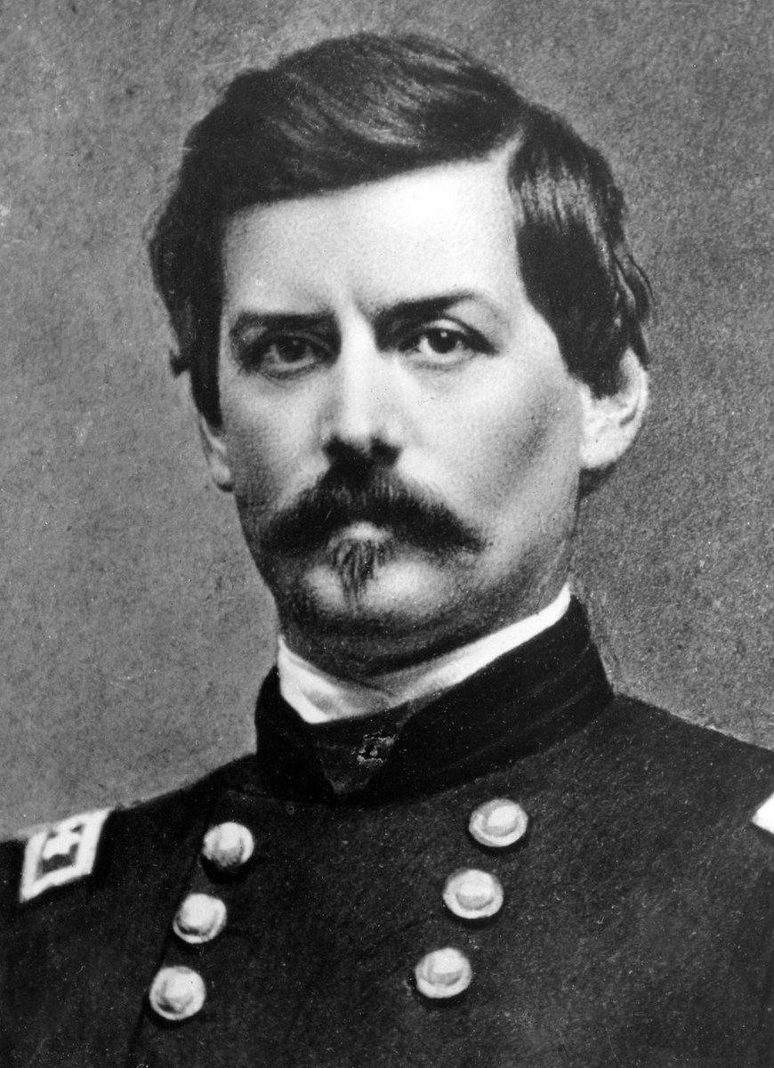 General George B. McClellan was born  #OTD in 1826, in Philadelphia, PA. After rising to prominence during the  #CivilWar, becoming General-in-Chief of the  @USArmy, McClellan became  @TheDemocrats nominee in the presidential election of 1864, losing to Abraham Lincoln.