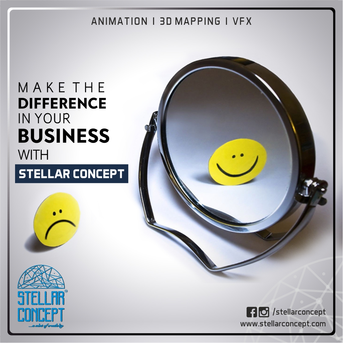 StellarConcept's tweet photo. "MAKE THE DIFFERENCE IN YOUR BUSINESS WITH STELLAR CONCEPT" 

Visit : https://t.co/fcNK4GZHTS
Contact : +91-9712977245
.
#ContentMarketing #PROMOTION #socialmediamarketing #creative #business #strategy #trending #marketing #success #quoteoftheday #animation #DigitalMarketing https://t.co/L5LXtohrdO