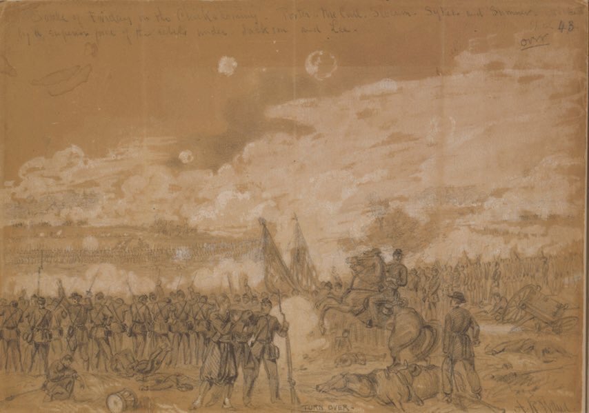 He finally launched a campaign on the Virginia Peninsula in the Spring of 1862, designed to take  @RichmondNPS and end the war. Slow to move, as usual, McClellan did ultimately maneuver to within site of the confederate capitol, but withdrew after losses in the Seven Days Battles.