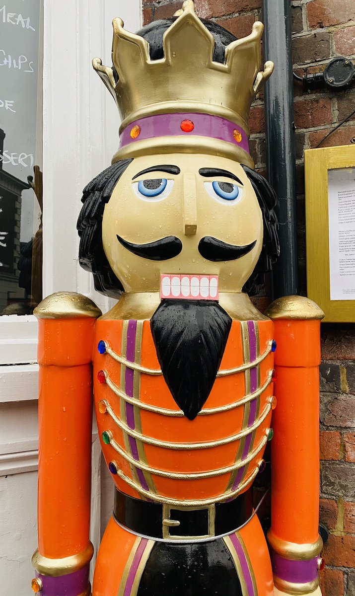 Our nutcracker has made his home for Christmas on this wet Winchester day, and we couldn’t be more excited to see him! Come visit for lunch or dinner while you trek along the festive trail! 🎄🎅🏻 #christmas #winchester #nutcracker #christmastrail #festivewinch <a href="/WinchesterBID/">Winchester BID</a>