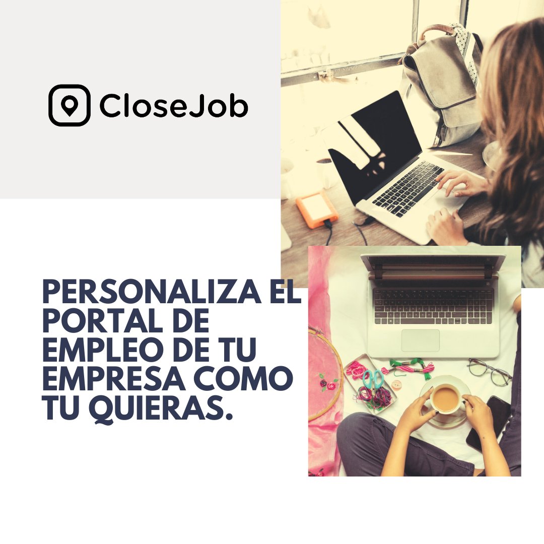 Jobtual's tweet image. Con Closejob puedes crear y personalizar tu portal de reclutamiento empresa
⠀
Realizar todo el proceso de reclutamiento desde tu telefono.
⠀
Optimizado para teléfonos móviles
⠀
Puedes estar en movimiento, o sea,  donde quieras y trabajar desde ahí.
⠀
#hhrr #recursoshumanos #h