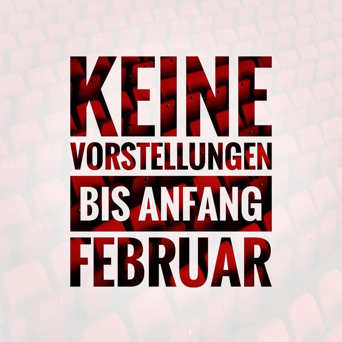 Leider müssen wir Euch mitteilen, dass wir unser Theater bis Anfang Februar schließen werden. Aber keine Sorge! Wir proben fleißig weiter, sodass wir sofort loslegen, sobald der Lockdown light wieder gelockert wird! 
Bis dahin bleibt gesund und passt auf Euch auf! ❤️