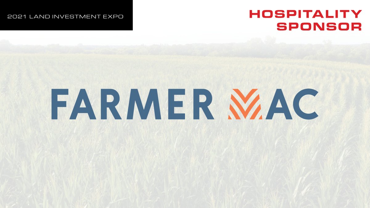 LandExpo's tweet photo. We'd like to thank @FarmerMacNews for sponsoring the #LandExpo21 and for all that you do for American agriculture and rural communities.

Register now for the in-person OR virtual event: https://t.co/mutp5lt0FL

#PeoplesCompany #FarmerMac #AmericanAgriculture https://t.co/eBwZaS9kRJ
