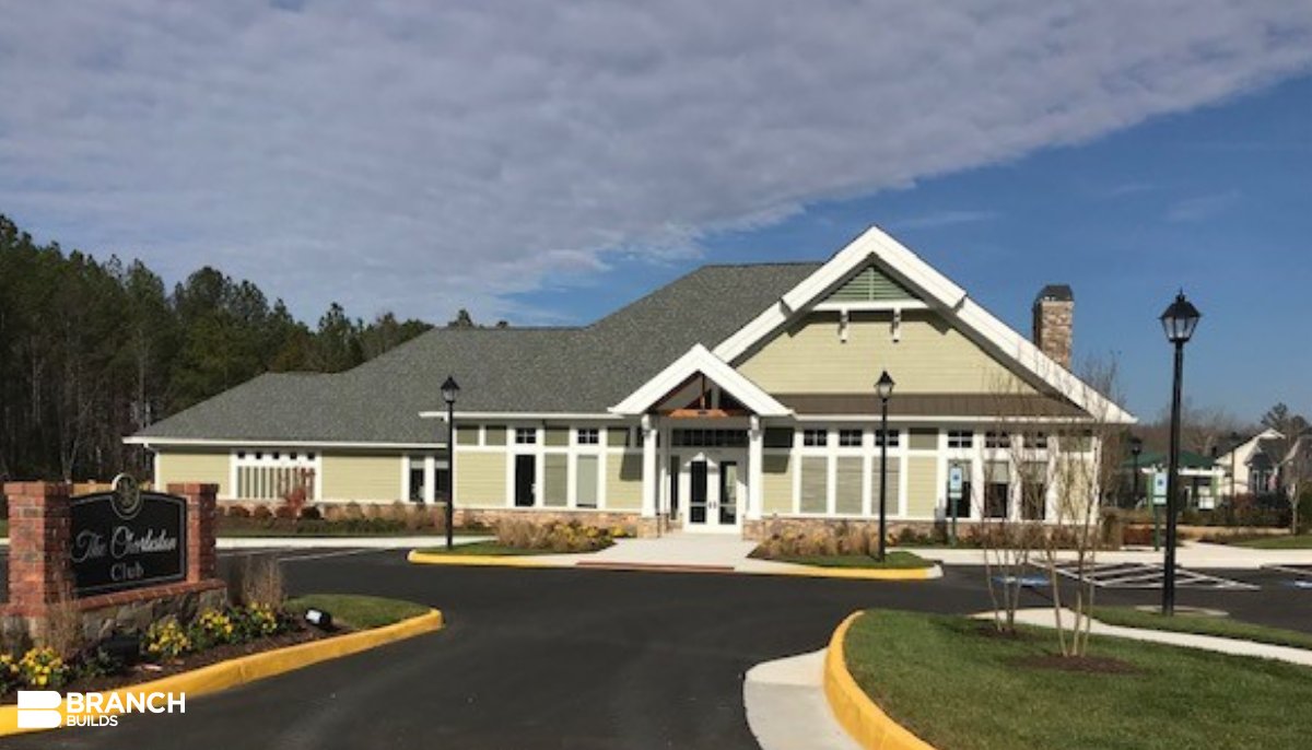 BranchBuilds's tweet image. Congrats to our Richmond team for completing The Charleston Club at Magnolia Green in Mosely, VA! The clubhouse provides residents with exclusive amenities, including a multipurpose room, pool, two bocce courts, and a fire pit. #ProjectUpdate #BuildingLegacies