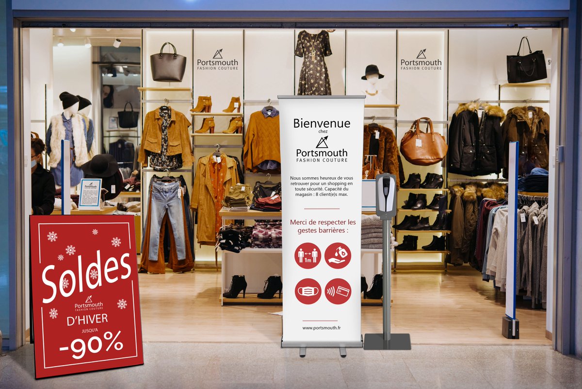 Presque 1 Français sur 2 évite les #boutiques dont la #signalétique sanitaire n'est pas claire ! (sondage Roland DG). Une signalétique efficace joue un rôle déterminant dans la confiance des #consommateurs ! Ultima Displays France a plusieurs solutions ! ultimadisplays.fr