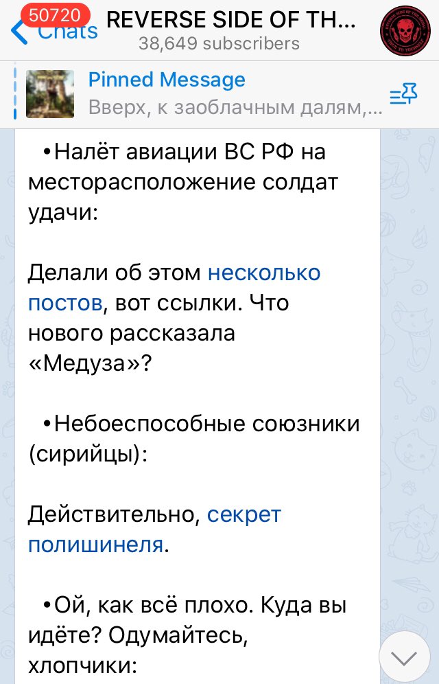 The RSOTM Telegram channel commented on the article and criticized the account. But they’re main point was that most of this was not new or a secret, which is true and why the account seemed genuine. This includes losses, Palmyra, SAA flaws, etc. 32/ https://t.me/grey_zone/6195 