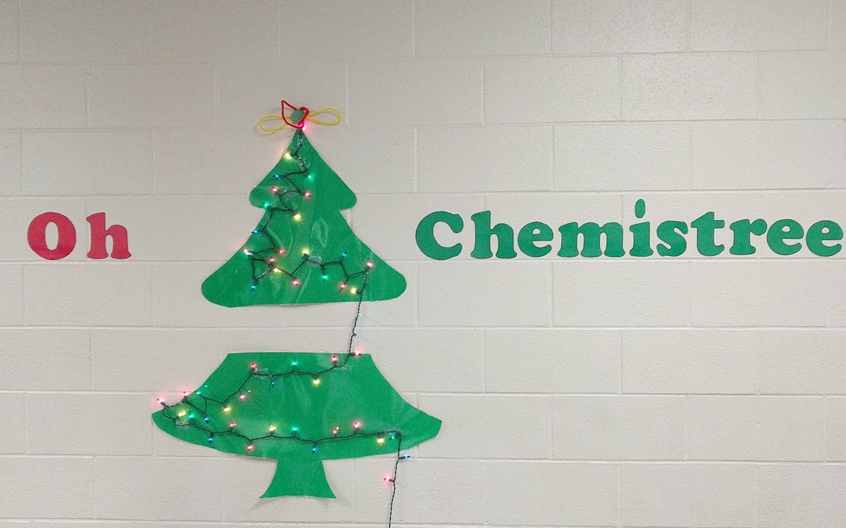 It's beginning to look a lot like Chemistree! 🎶 Round one of decorating beginning today!