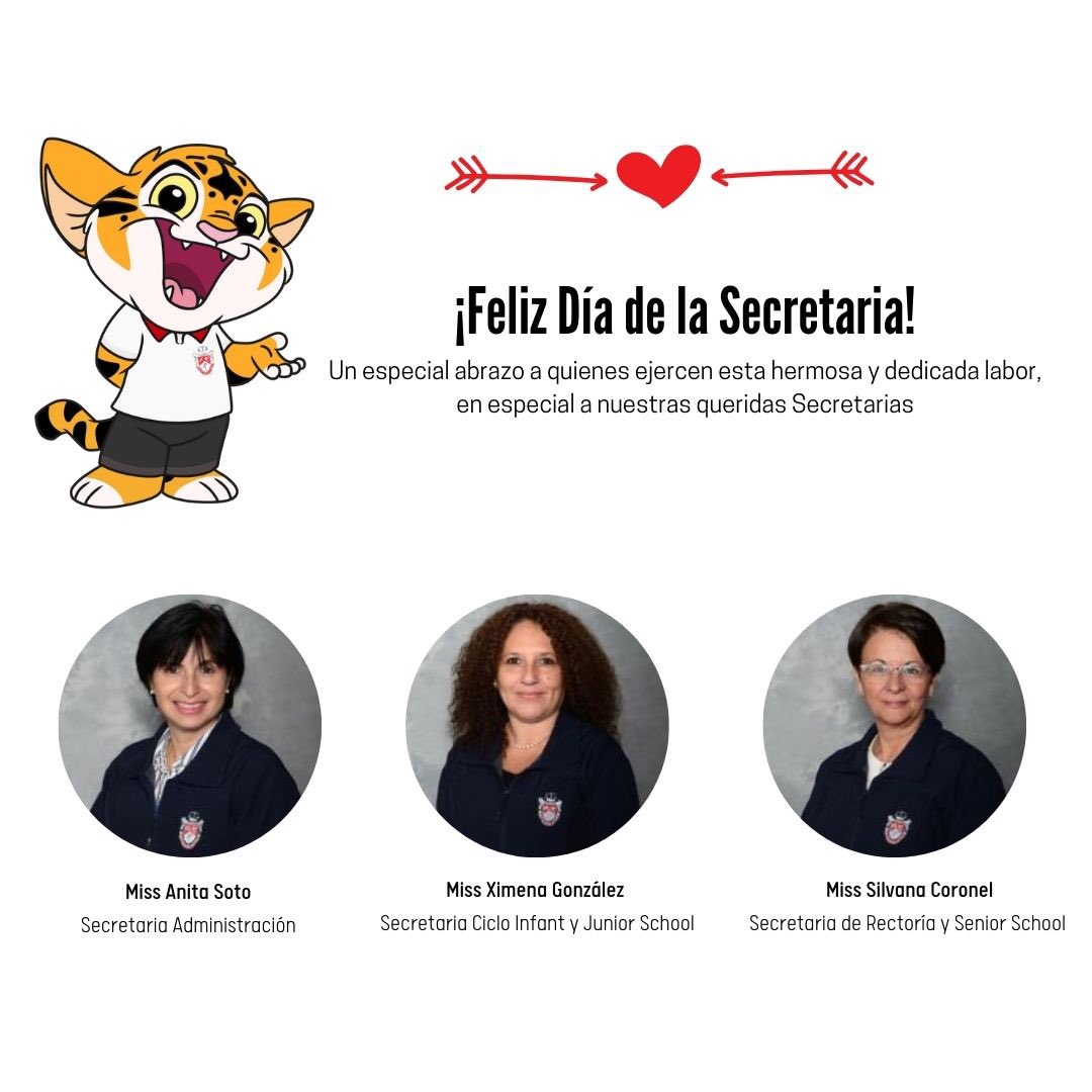 britishroyal's tweet photo. ¡Feliz día de la secretaria! Para quienes ejercen esta dedicada labor, pero muy especialmente a Miss Anita, Miss Ximena y Miss Silvana por su tremenda entrega y por ayudar a cada uno de los miembros de nuestra comunidad ♥️ https://t.co/z0sLcEeOrB