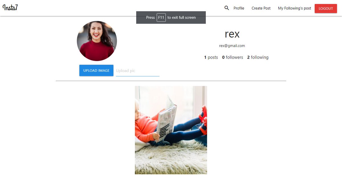 alex__coder's tweet image. 1/n 
Completed 2nd #FullStack #mern project 🧵
Project: Instagram-clone
website link: in7.herokuapp.com
Stack= #MERN
Expected time= 5 days 
actual time= 8 days.
I learned a lot from #mukeshphulwani, it was basically a clone of intagram
#100DaysOfCode #CodeNewbie
