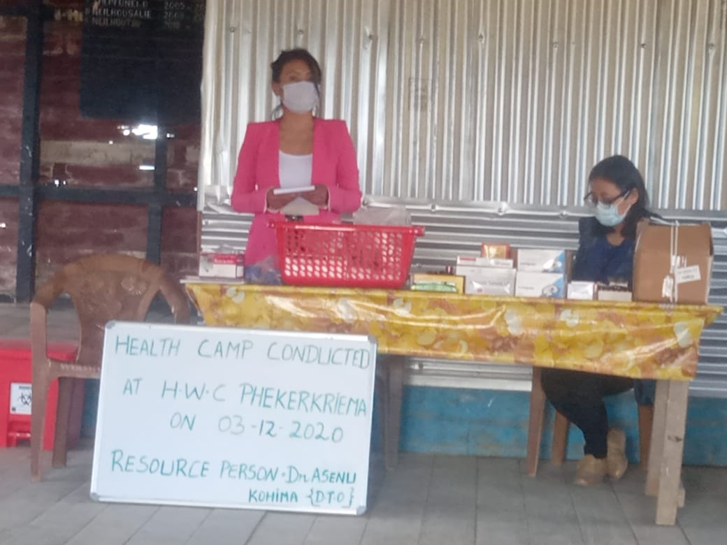 NKhoubve's tweet photo. Awareness program on Tuberculosis cum medical health camp was conducted at AB-HWC Phekerkriema Under Chiephobozou block Kohima Nagaland with Dr. Asunü Thong, District Tuberculosis Officer(DTO) Kohima  as the resource person . https://t.co/DIqtfuyri5