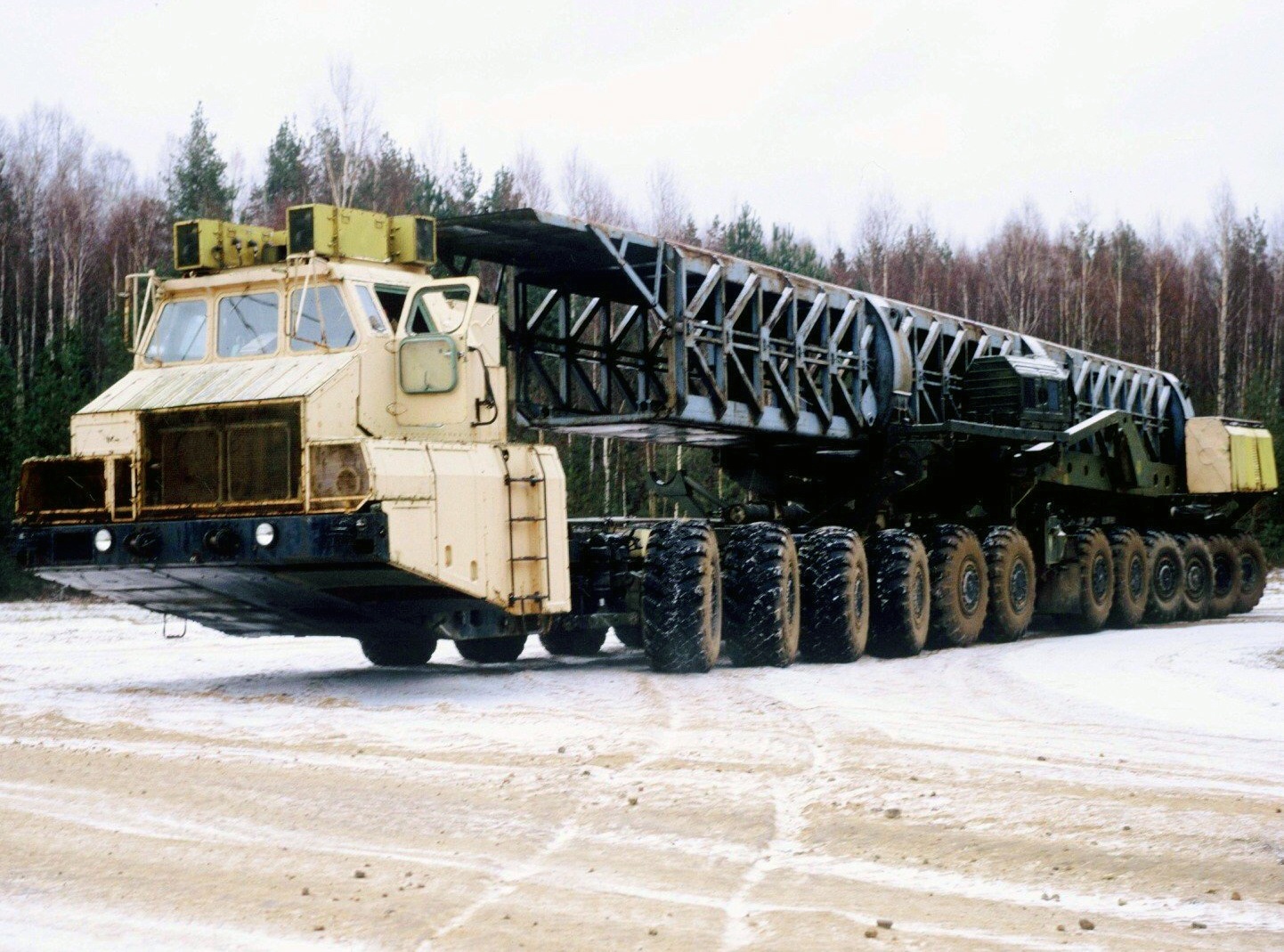 My dad was on his way to work and found a military convoy moving combat  vehicles : r/TankPorn