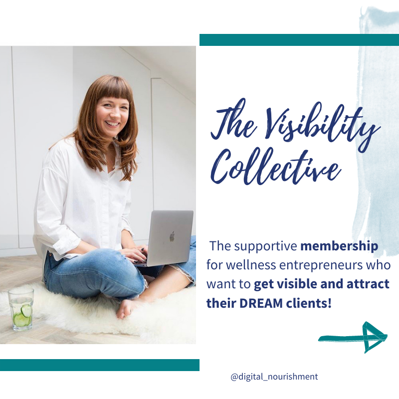DigitalNourish's tweet photo. Introducing my new #membership for #wellnessentrepreneurs- THE VISIBILITY COLLECTIVE! 

if you want to start getting visible with confidence and ease and start attracting your DREAM clients then this is for you! 💚

https://t.co/PRlKFPAFJ2 https://t.co/Y1CzLQCilN