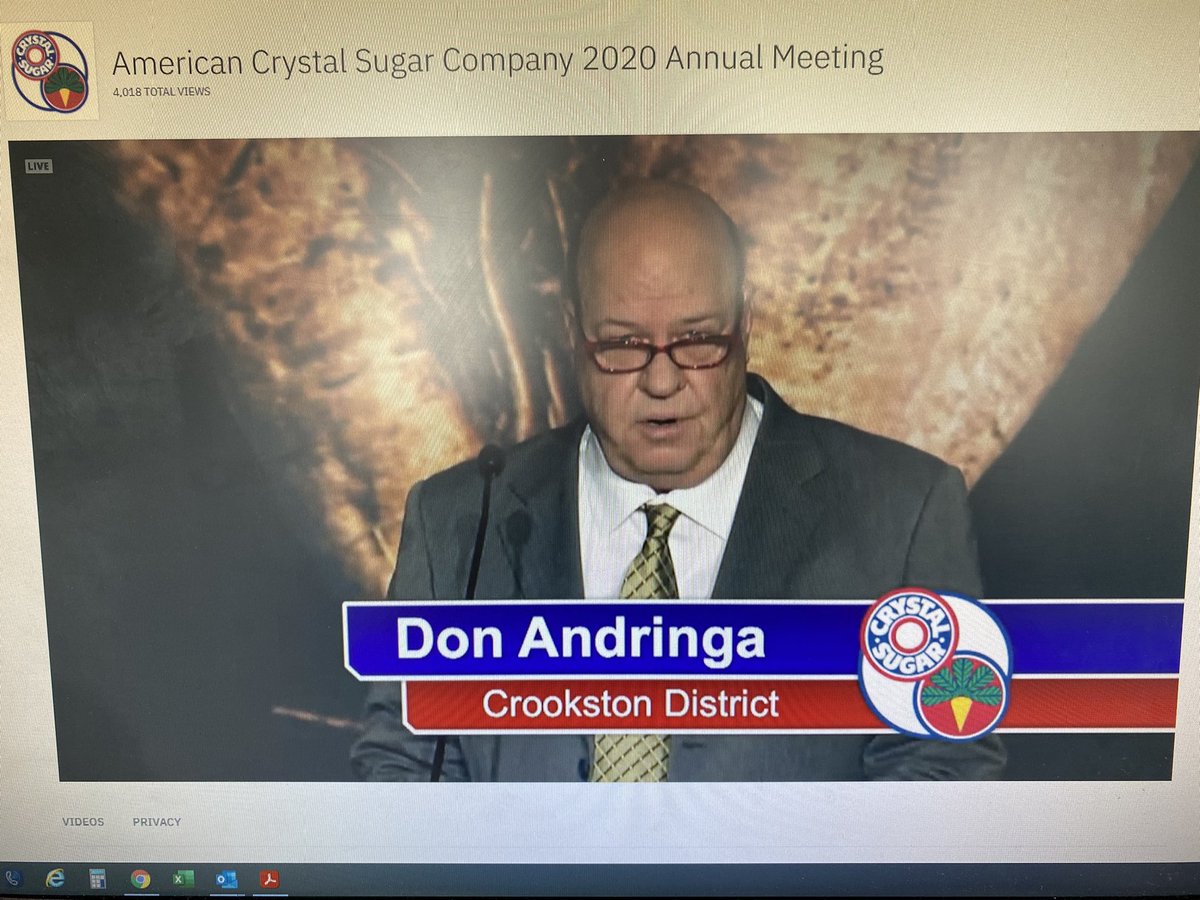 CrystalCoAmy's tweet photo. Thank you Don for your 12 years of service on @CrystalSugarCo Board of Directors! You will be missed! https://t.co/B9PbChLNW4