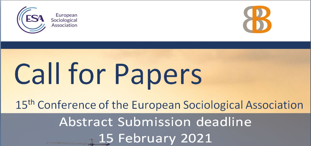 💥 Breaking news 💥 CALL FOR PAPERS for our #esa2021BCN conference published! +++ Submit to 2 Semi-Plenaries, 37 Research Networks, 54 Joint Sessions, 19 Research Streams or the PhD Summer School. +++ Submission platform opens later this month +++ PDF: europeansociology.org/sites/default/… RT!