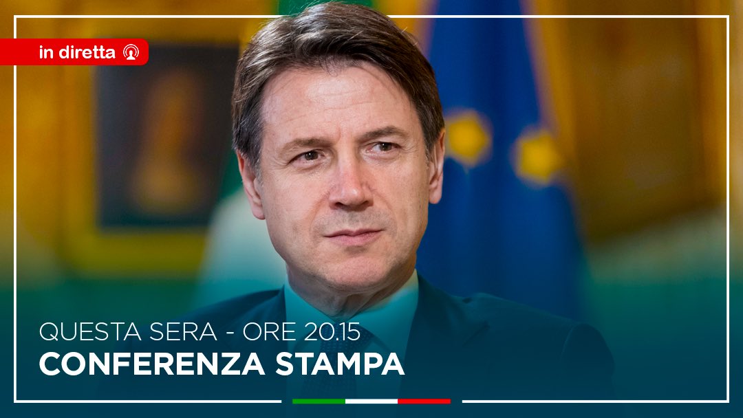 Questa sera conferenza stampa in diretta da Palazzo Chigi.