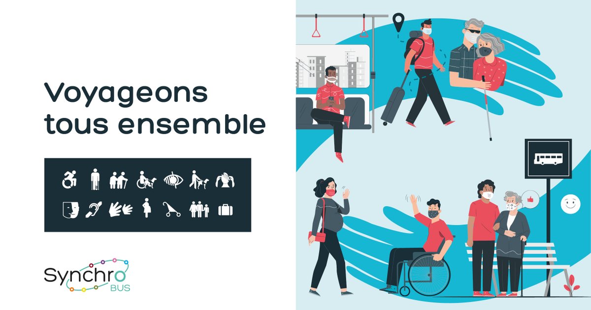 SynchroMobilite's tweet photo. #SynchroBUS en faveur d'une mobilité plus inclusive ! 💚#JournéeInternationaleDesPersonnesHandicapées
#VoyageonsTousEnsemble @groupekeolis https://t.co/HdFF0mrNC7