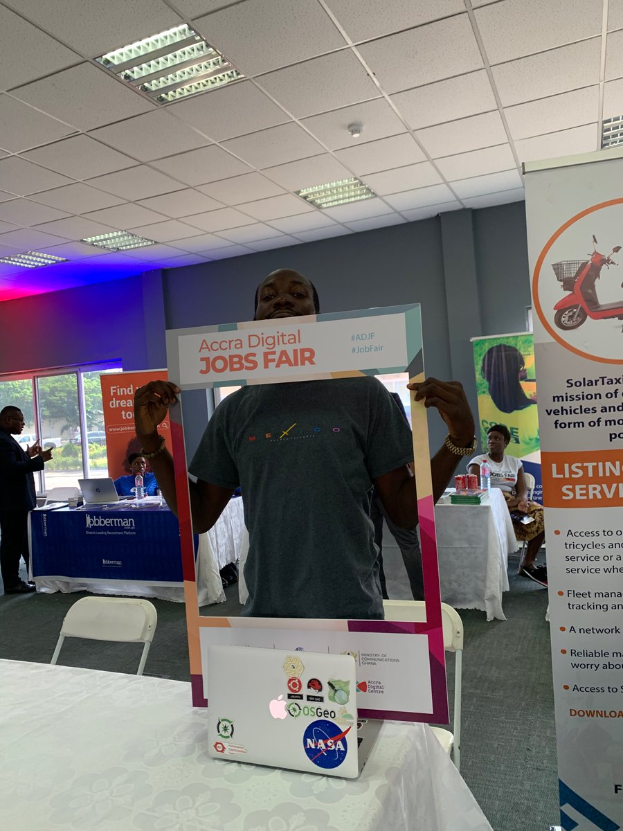 mawukojo_'s tweet image. Accra Digital JOBS FAIR 2020 #accradigitaljobsfair #solartaxigh #ghanatechlab @SolarTaxiGh @BlackghModeling