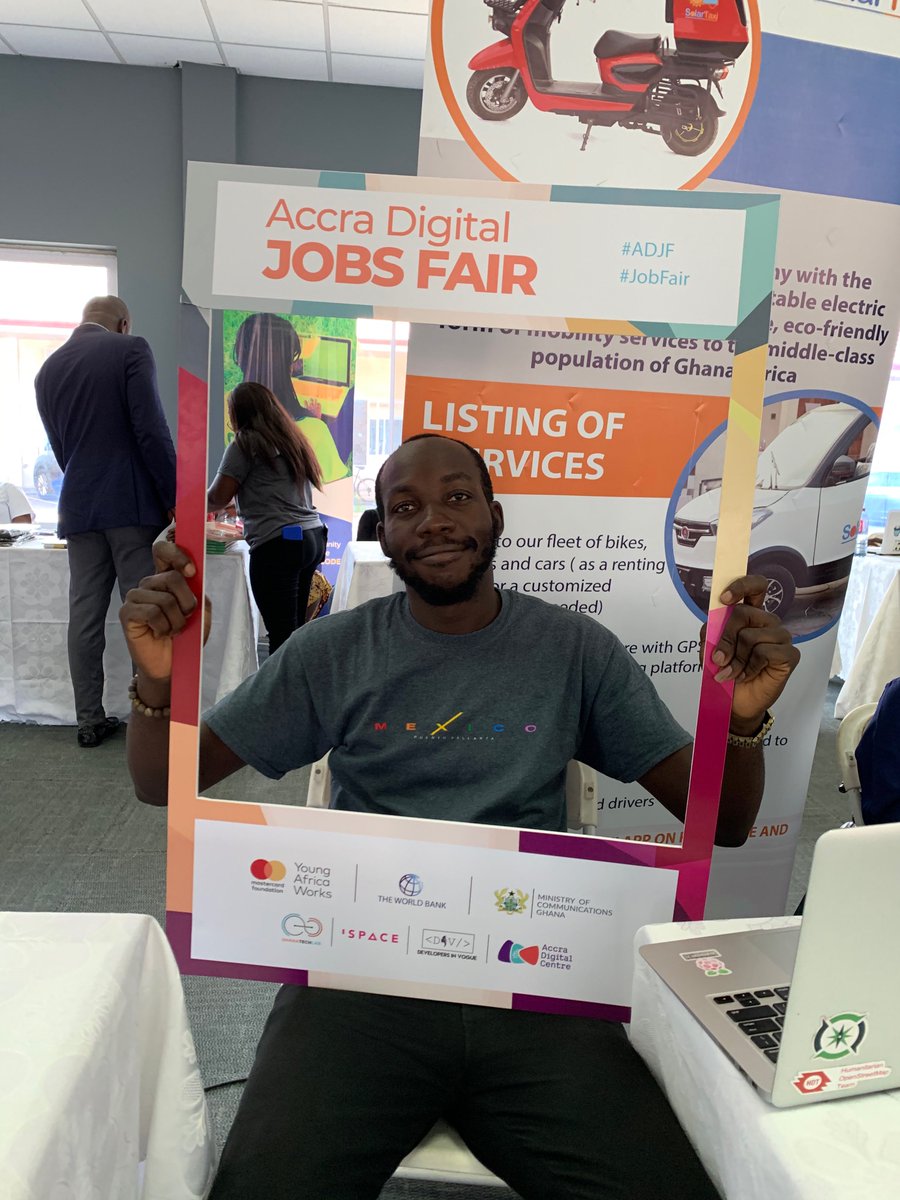 mawukojo_'s tweet image. Accra Digital JOBS FAIR 2020 #accradigitaljobsfair #solartaxigh #ghanatechlab @SolarTaxiGh @BlackghModeling