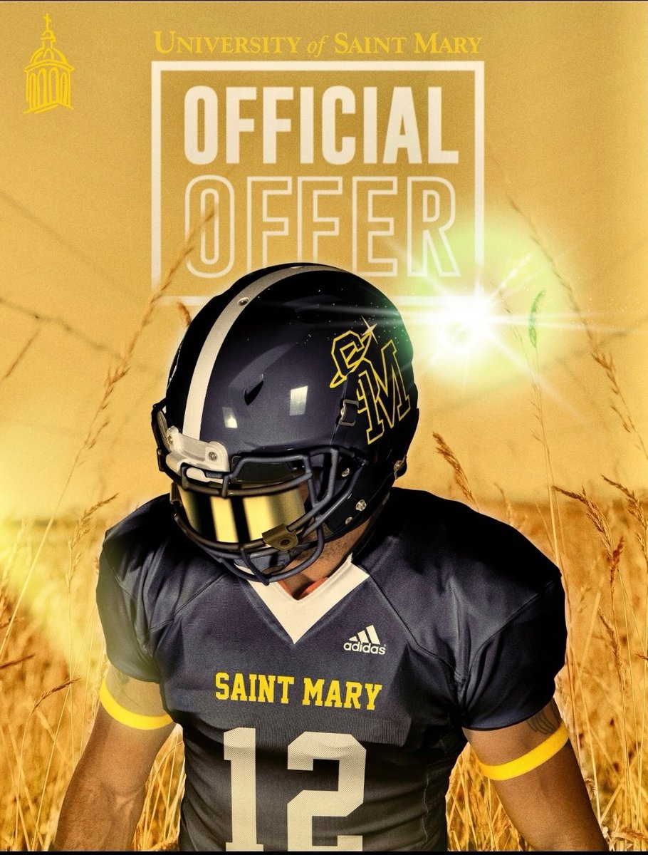 IvanWrighter's tweet photo. Thankful to receive my first scholarship offer from The University of St Mary!! thanks @Spire_Football @CoachCoronel https://t.co/yTjdQS4G5L