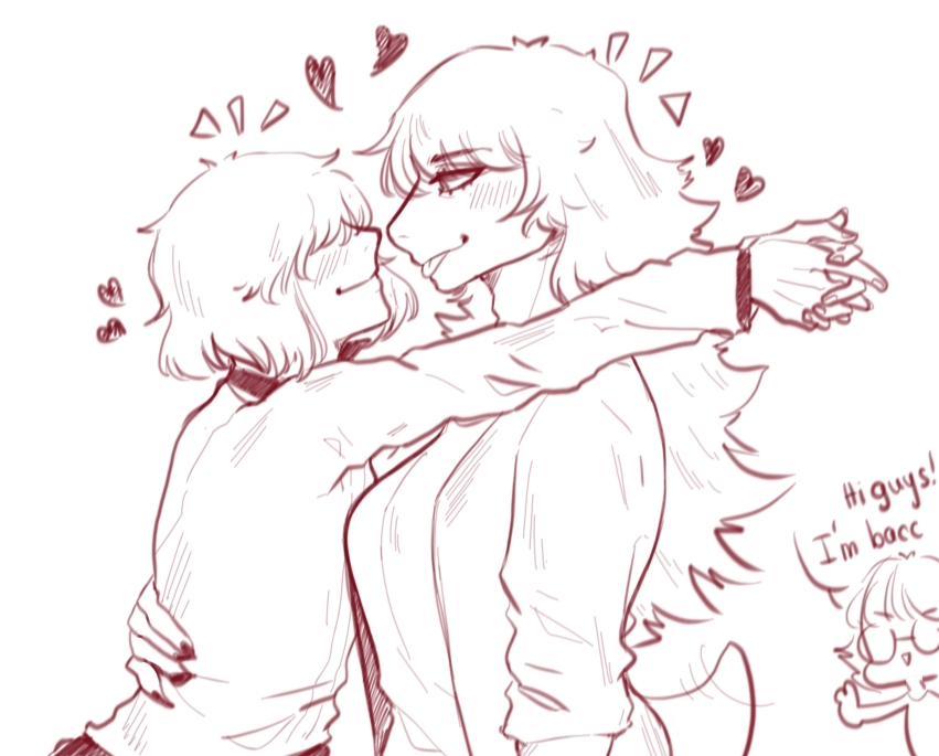 Hi Guys !!
I'm baaaaack O w O !!🥺💖💖💖💖😭
#DELTARUNE #Krusie #Kris #Susie