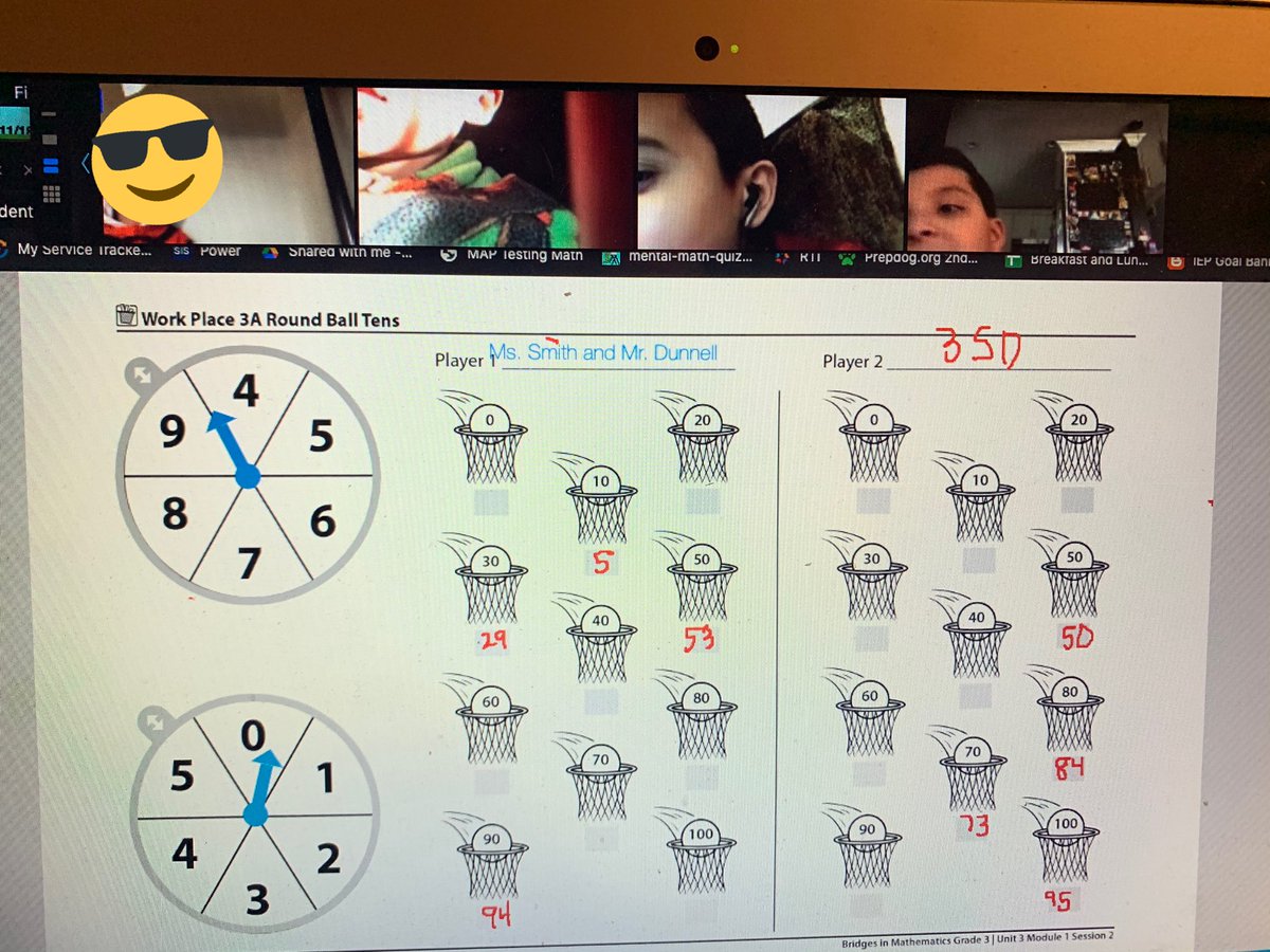 3SD practices rounding to the nearest ten and playing a game of round ball tens! students vs. teachers! Who will win? @ani_asmith <a href="/KomenskyLions/">Komensky School</a> #KomenskyMatters #D100Inspires