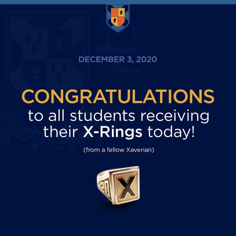CBStFX's tweet image. Congratulations to everyone who is receiving their X-Rings today! Hail and Health to the class of 2021.