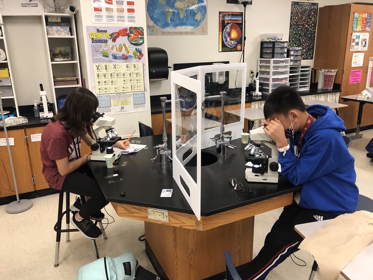 hillhollly's tweet photo. Microscopes are such a fun part of GT science - I wasn’t going to let COVID take that away from my students. Nothing creative scheduling can’t fix! #SocialDistancing #KMSGT_Science #KMS_Science @Killian_MS @KillianPTA https://t.co/AhE9ArNlOz