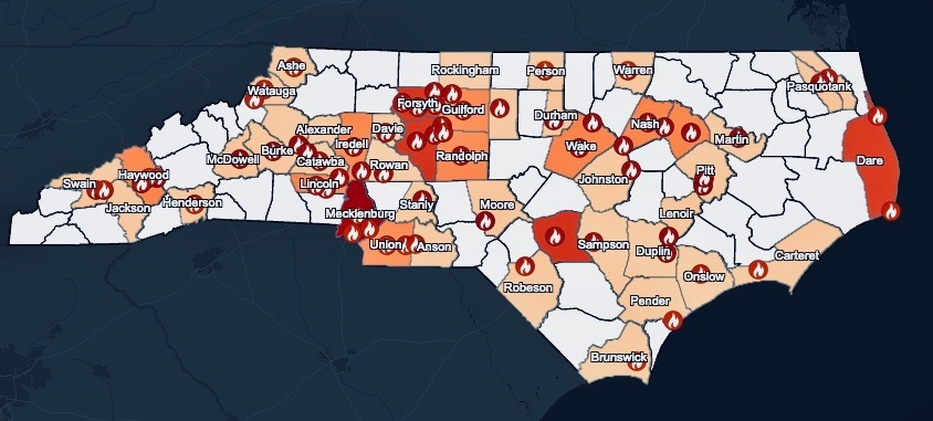 FireSaluda's tweet photo. Did you know that there have been 105 fire fatalities in North Carolina so far this year? There were 117 fire deaths in 2019. Be sure to have working smoke and carbon monoxide detectors! https://t.co/pF3Se86rhi