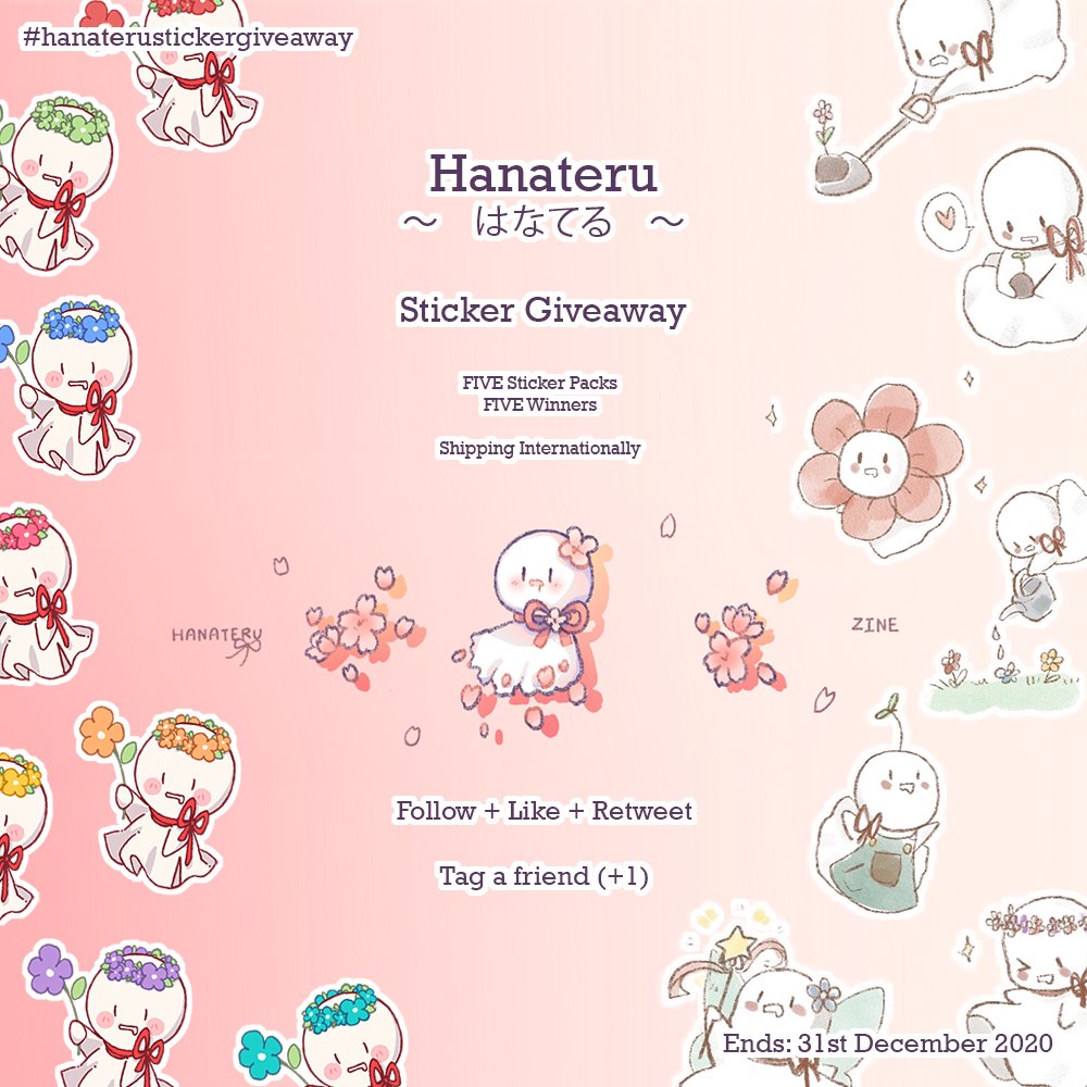 hanateru_zine's tweet photo. 🌼 Hanateru Sticker Giveaway 🌼

To celebrate our initial launch of the zine, we would like to thank our current and new supporters with a giveaway!

All you need to do is
Follow us!
Like this post
And retweet! (QRT does not count!) https://t.co/FfaTlJpQST