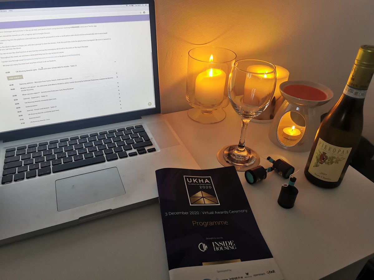 #UKHA2020 <a href="/UKhousingawards/">UK Housing Awards</a> Set up for the virtual UK Housing Awards! Come on @boltonathome!