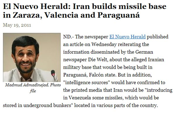 16)Under Obama’s watch, Iran was establishing a very dangerous relationship with the Chaves/Maduro regime in Venezuela, involving uranium & Hezbollah sleeper cells. https://dailycaller.com/2011/01/03/is-there-an-iranian-missile-base-in-venezuela/And at least three Iranian missile bases in Venezuela. http://www.noticierodigital.com/2011/05/el-nuevo-herald-iran-construye-base-de-misiles-en-zaraza-valencia-y-paraguana/