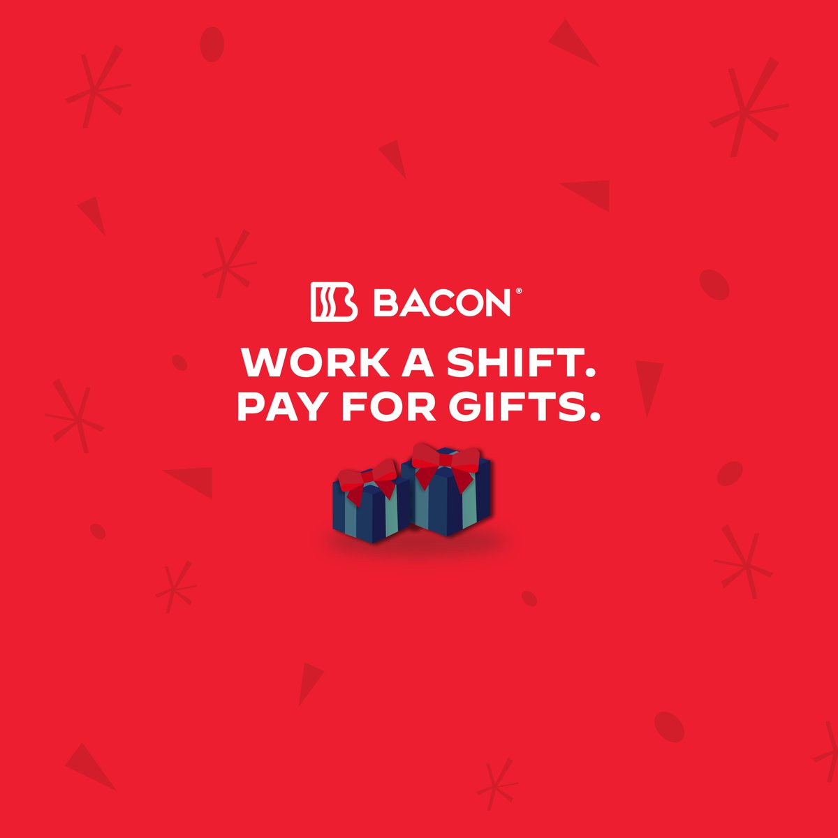 BaconWork's tweet image. Tis the season...for new opportunities. Bring 🏠 the 🥓 this holiday season. See bacon.work to download the app, fill out a profile &amp;amp; select a shift! 

#jobs #siliconslopes #dallasjobs #slcjobs #boisejobs