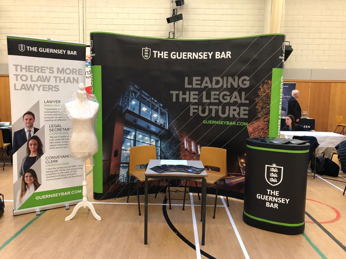 We're setting up at the post-16 #EmployerNetworkingEvent! Make sure to come and speak with our legal professionals if you're interested in a #CareerInLaw. <a href="/CareersGuernsey/">Careers Guernsey</a>