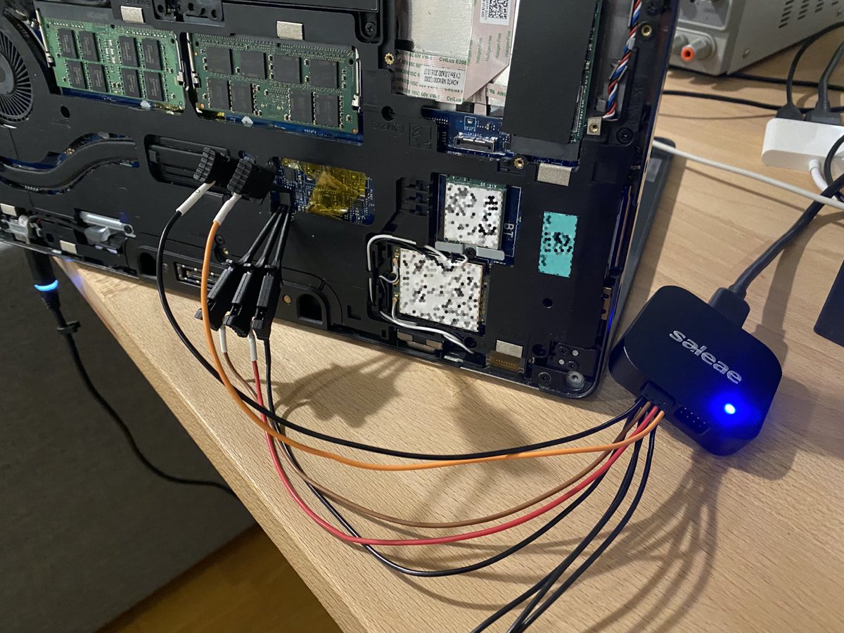 HenriNurmi's tweet image. Challenge completed! Successfully sniffed the BitLocker key from the SPI bus, and decrypted the drive.