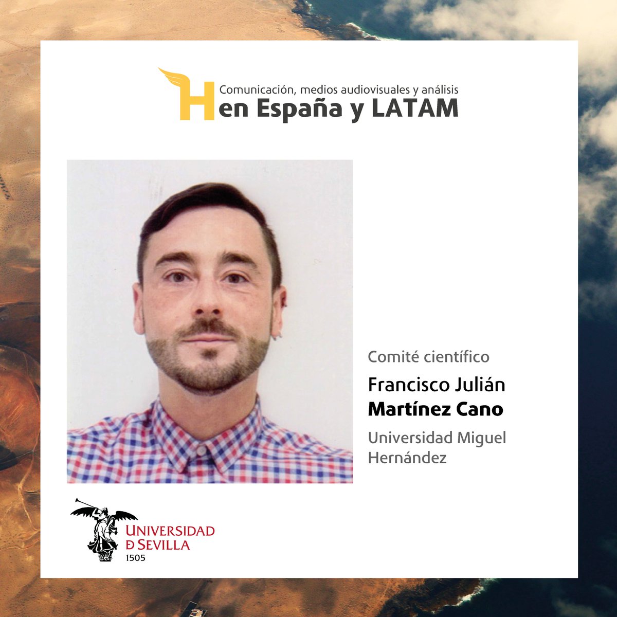 CongresoHCom's tweet photo. Seguimos con las presentaciones. @fjmartinezcano de la @UniversidadMH es vicedirector de la línea Artes Visuales, escénicas y producción musical. https://t.co/lqT0Saohh2 https://t.co/avCn0dm5u5