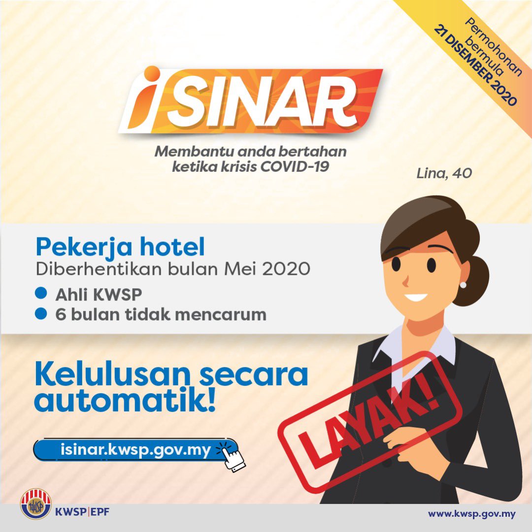 KWSPMalaysia's tweet photo. Sebenarnya ramai antara anda yang boleh memohon i-Sinar. Lihat senario-senario ini sebagai contoh. Kami akan pastikan urusan permohonan anda berjalan selancarnya.

#isinar #kwspisinar #kwspinfo #kwspahli https://t.co/WdwV2PRTqP