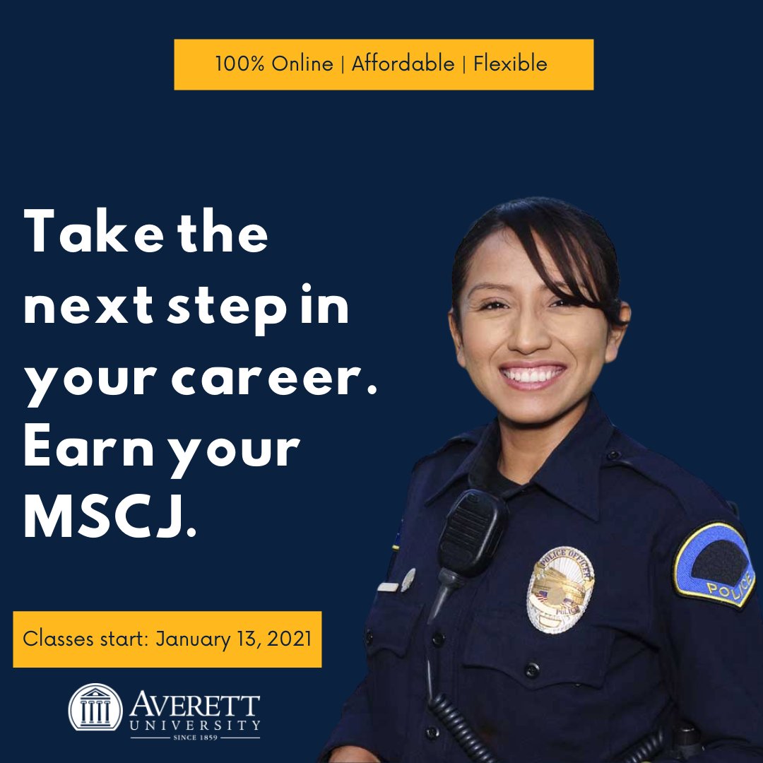 AverettOnline's tweet photo. Are you ready to take the next step in your career? Earning your MSCJ degree will prepare for leadership positions, as you also develop critical problem solving skills! Click our link to get started today: https://t.co/c0MF8pNv3I
#Averett #MSCJ https://t.co/IQLTXGUqEA