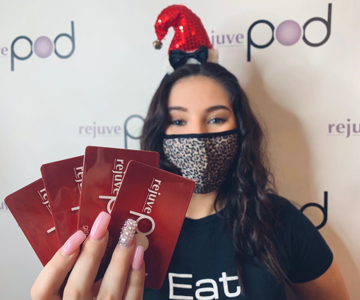 rejuvepod's tweet photo. All gift card purchases are 20% OFF through the end of 2020. Purchase in store or online and #SupportSmallBiz 

https://t.co/M2vin7qfpr https://t.co/AJ050HrnbB